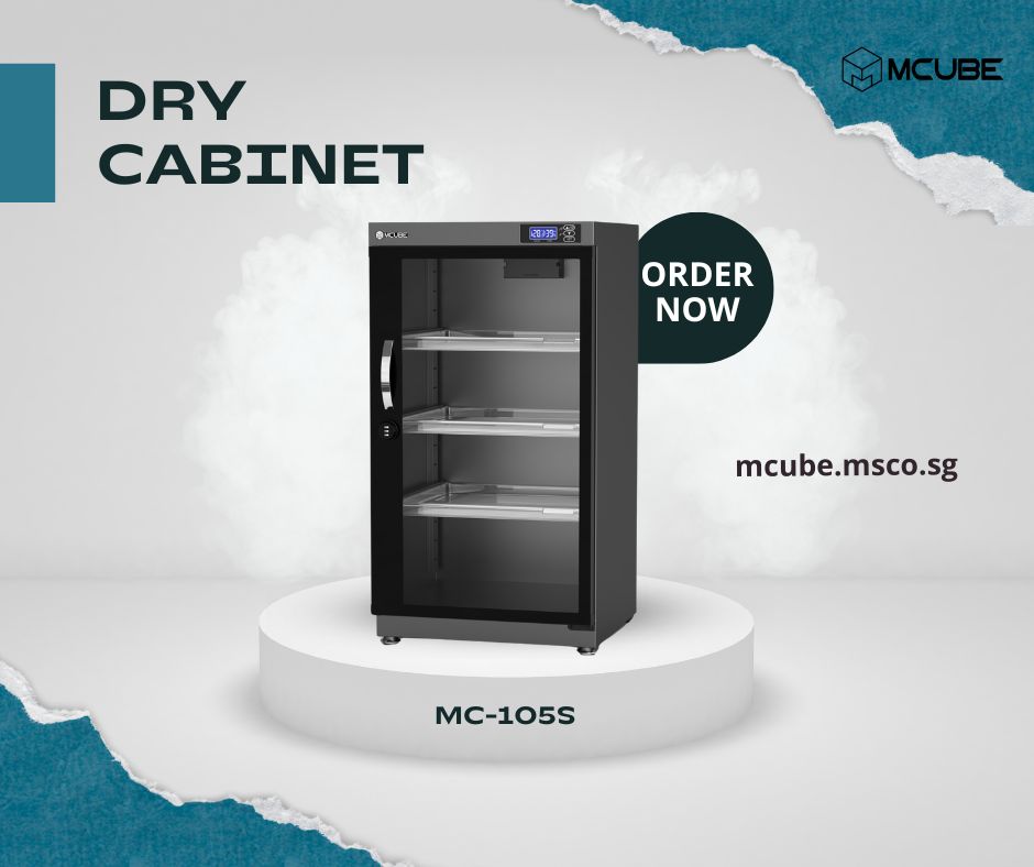 MCUBE 105L dry cabinet side view