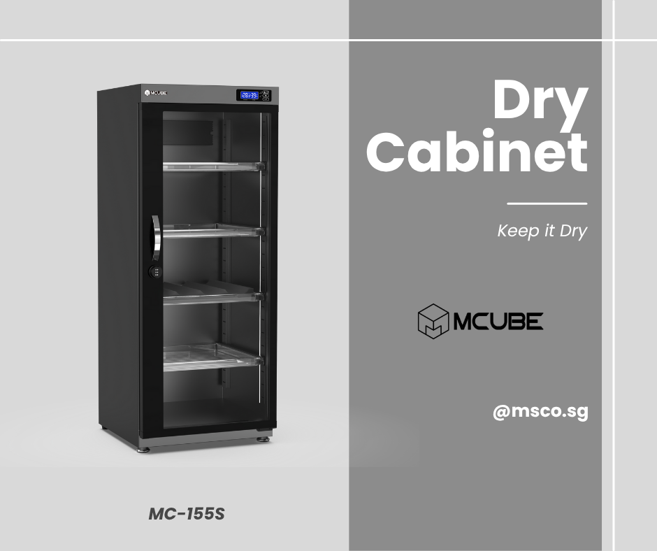 MCUBE 155L dry cabinet Singapore — professional dry box