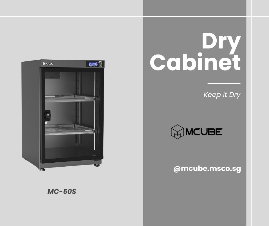 MCUBE 50L dry cabinet Singapore — best-selling camera dry box