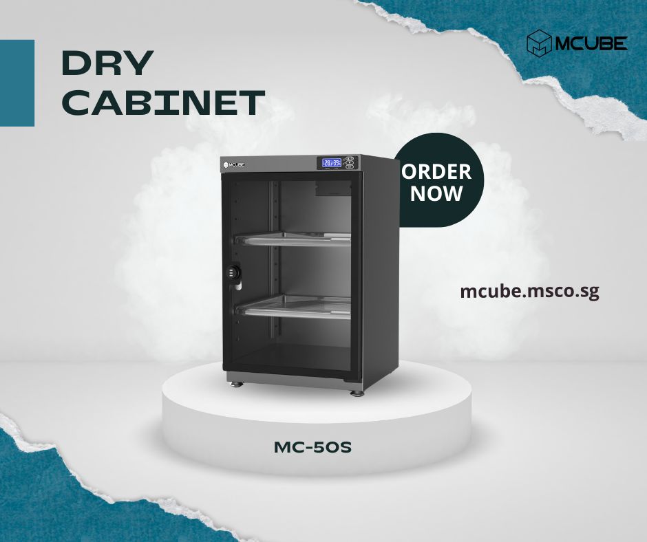 MCUBE 50L dry cabinet side view
