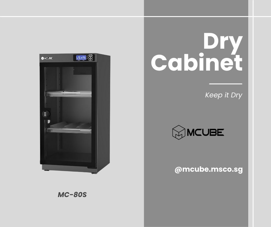 MCUBE 80L dry cabinet Singapore — home dry box for collections